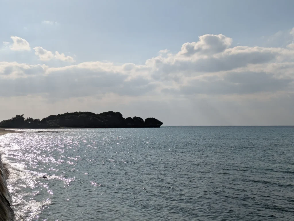 北名城ビーチ カメ島