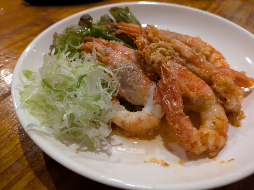 ハイボールと串巻きと鳥ことり エビのシュリンプ