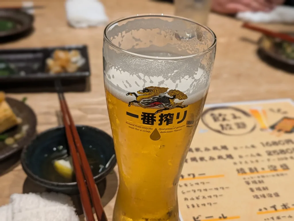 居酒屋 兆治 奥武山店 ビール